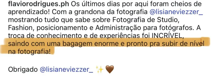 Depoimento de aluno do curso Fotografia do Zero