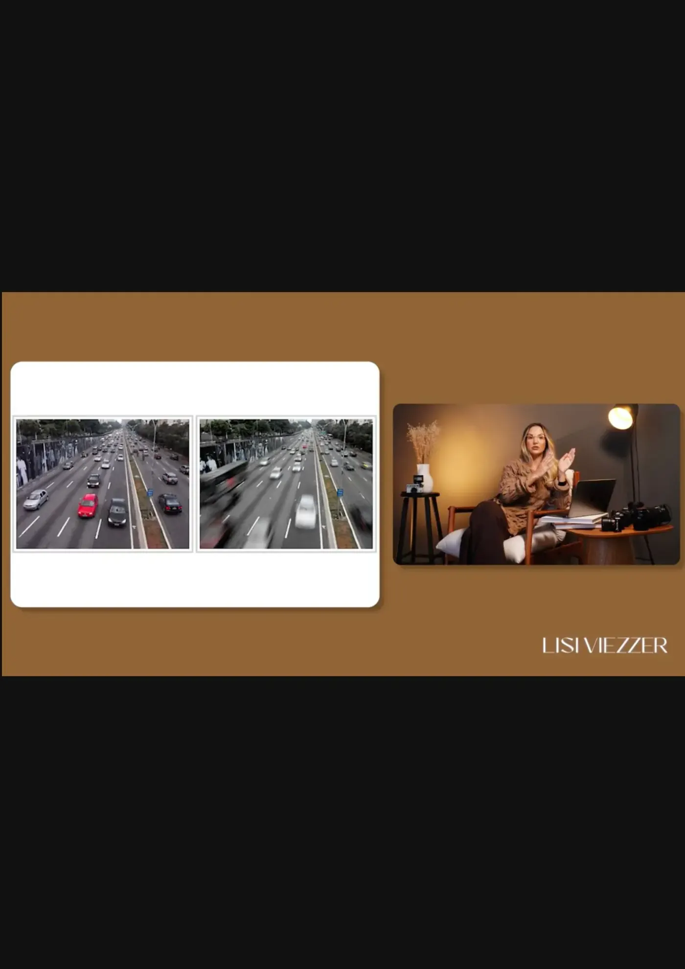 Slide sobre velocidade do obturador em curso de fotografia do zero.